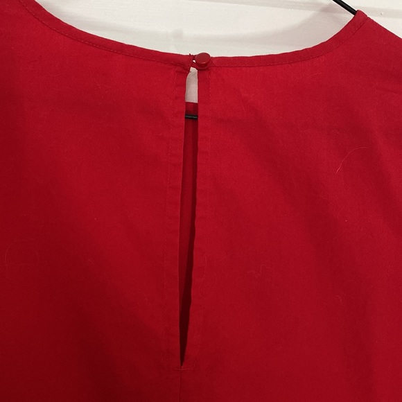 LUCY & LAUREL - tunic dress red embroidered sleeves boho size small - Picture 6 of 7